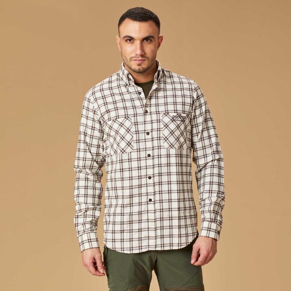Camicia da caccia e outdoor, unisex a manica lunga in tessuto mistolana Getzner antivento e traspirante.