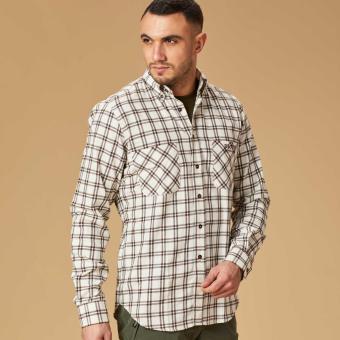 Camicia da caccia e outdoor, unisex a manica lunga in tessuto mistolana Getzner antivento e traspirante.