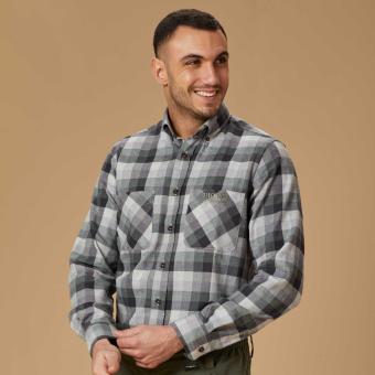 Camicia da caccia e outdoor, unisex a manica lunga in cotone pesante Getzner antivento e traspirante.