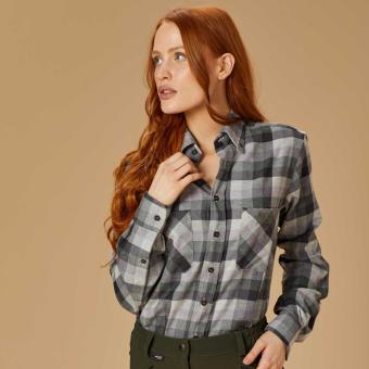 Camicia da caccia e outdoor, unisex a manica lunga in cotone pesante Getzner antivento e traspirante.