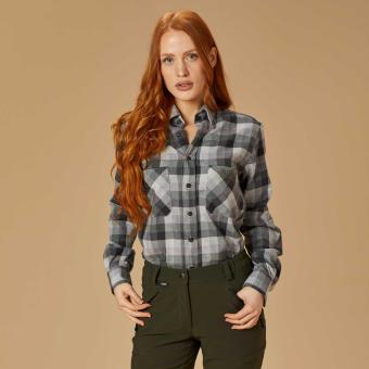 Camicia da caccia e outdoor, unisex a manica lunga in cotone pesante Getzner antivento e traspirante.